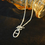 TimiHM CHAINE D'ANCRE PENDANT NECKLACE STERLING SILVER