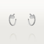 TimiJUSTE EARRINGS 12.75MM SILVER DIAMOND