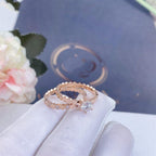 TimiBEE LOVE RING PINK GOLD 1 DIAMOND