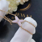 TimiJEUX BRACELET PINK MOP PINK GOLD 1 DIAMOND