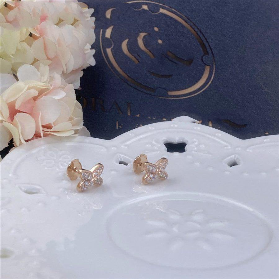 TimiJEUX DE PINK GOLD DIAMOND EARRINGS