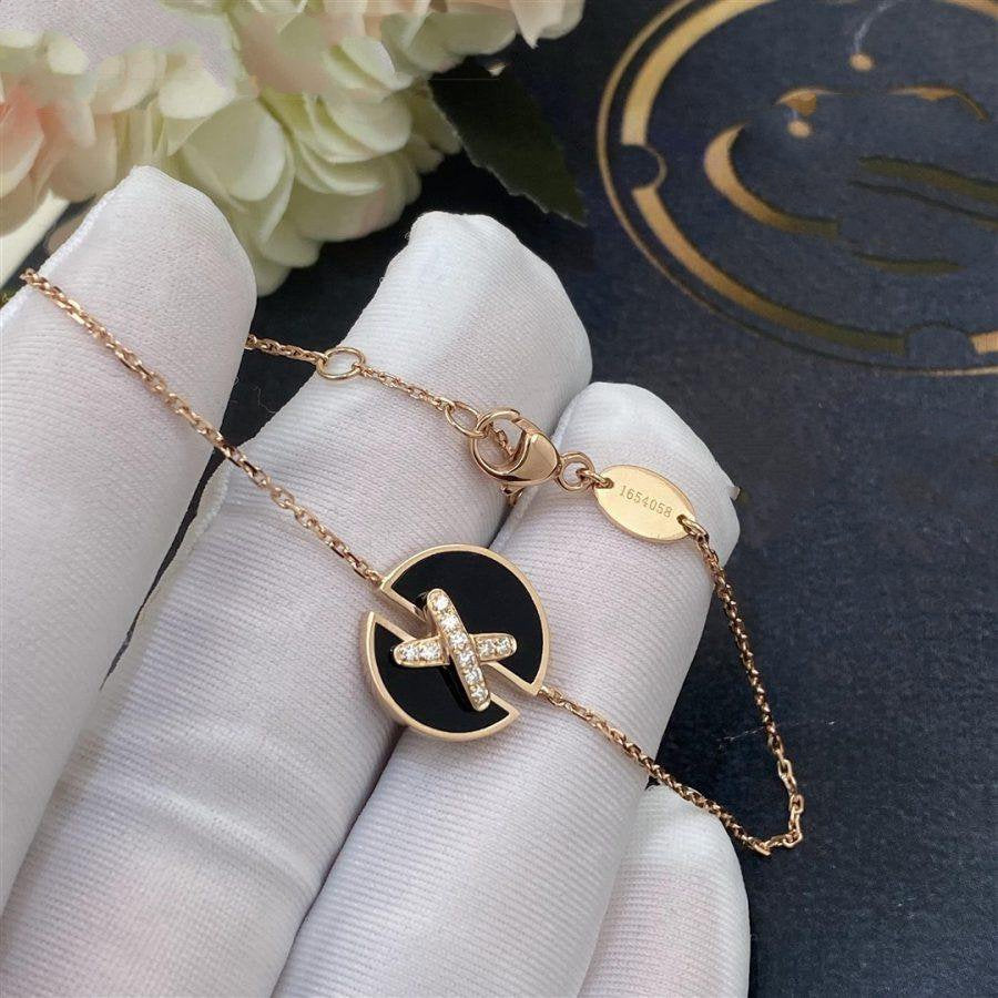 TimiJEUX DE BRACELET ONYX PINK GOLD DIAMOND