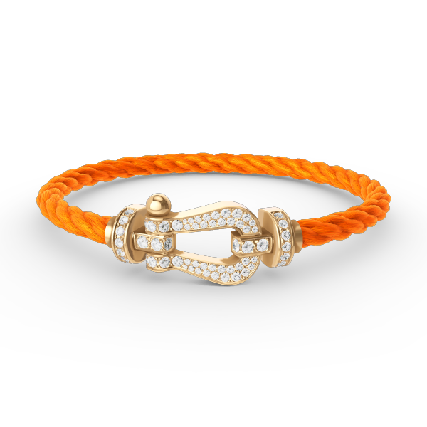 TimiFORCE LARGE HORSESHOE FULL DIAMOND BRACELET GOLD