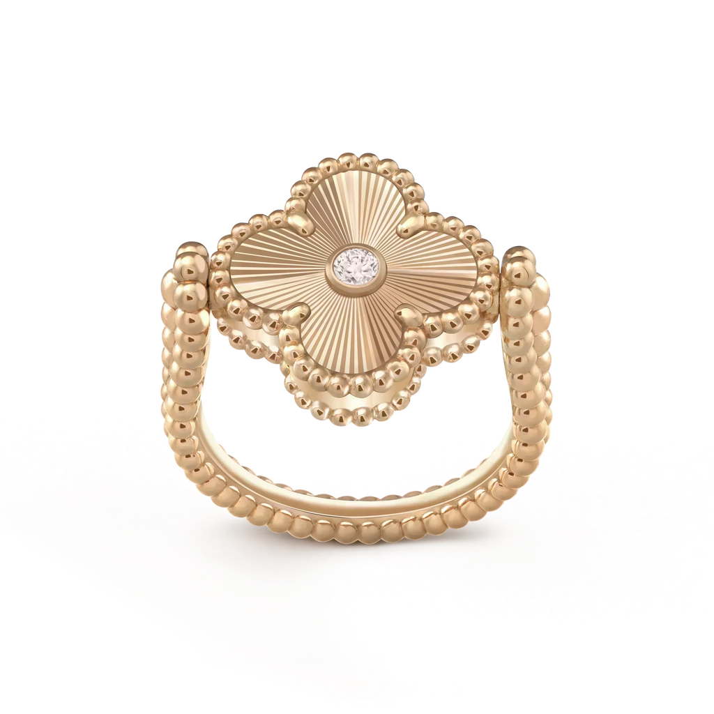 TimiCLOVER RIVERSIBLE ROSE GOLD RING