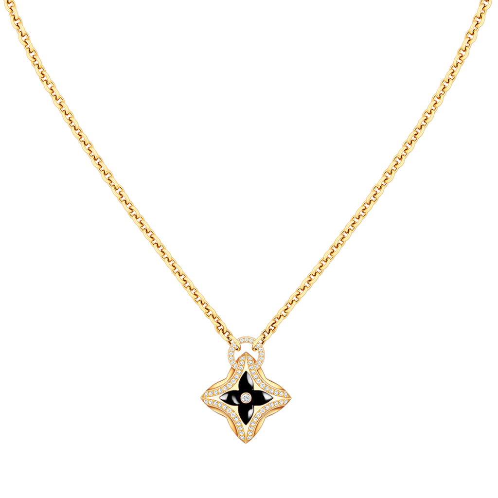 TimiSTAR PEDANT PINK GOLD DIAMOND NECKLACE