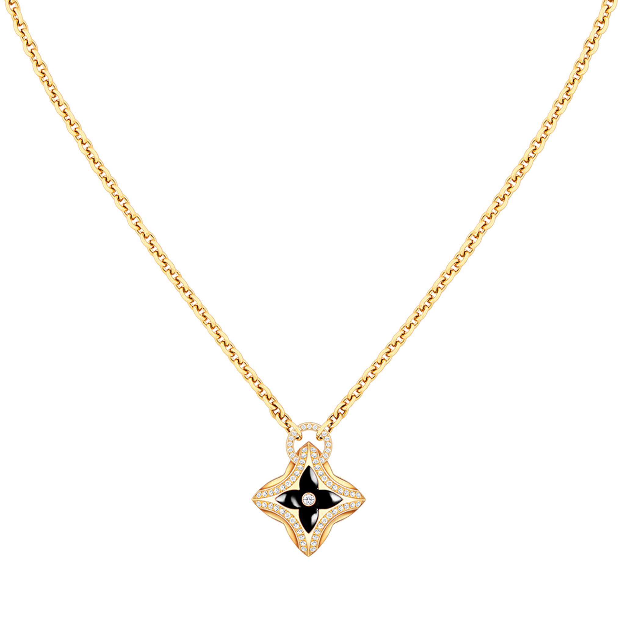 TimiSTAR PEDANT PINK GOLD DIAMOND NECKLACE