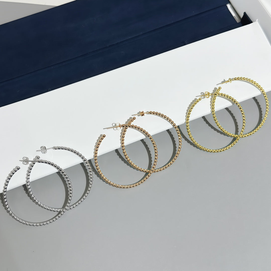 [Timi]  SMOOTH BEAD STUD EARRINGS