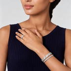 [Timi]  THREE-ROW DIAMOND RING