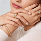 [Timi]  THREE-ROW DIAMOND RING