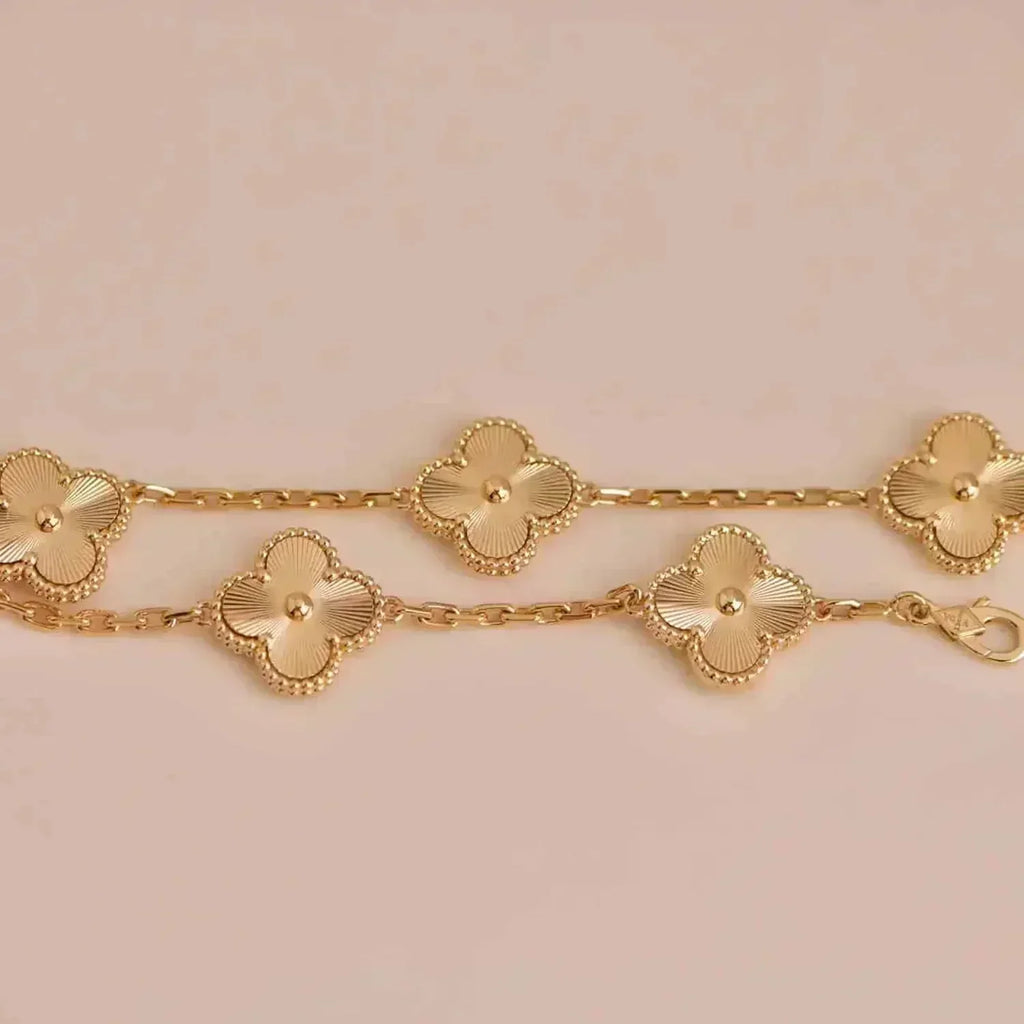 [Timi] CLOVER 5 MOTIF LASER BRACELET COLLECTION