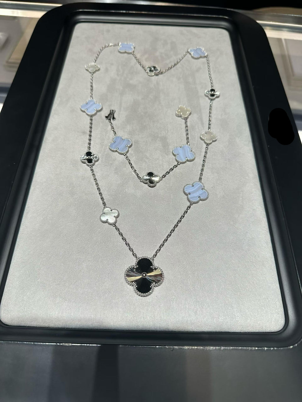 [Timi] 25 NEW CLOVER 15 MOTIFS PURPLE CHALCEDONY