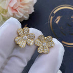 TimiFRIVOLE GOLD FLOWER DIAMOND EARRINGS