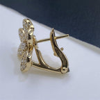 TimiFRIVOLE GOLD FLOWER DIAMOND EARRINGS