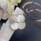 TimiCLOVER 25MM SILVER BIG CLOVER NECKLACE