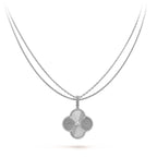 TimiCLOVER 25MM SILVER BIG CLOVER NECKLACE