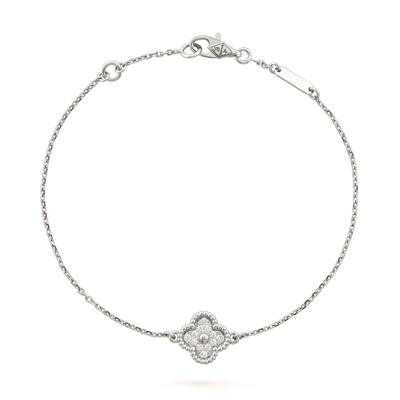 ¡®Timi¡¯CLOVER  SINGLE FLOWER BRACELET SILVER