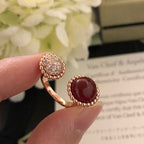 TimiPERLEE COULEURS DIAMOND ROSE GOLD BETWEEN THE FINGER RING