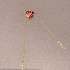 ¡®Timi¡¯LUCKY SPRING 1 MOTIF PINK GOLD BRACELET