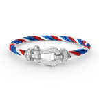 TimiFORCE LARGE HORSESHOE FULL DIAMOND BRACELET SILVER