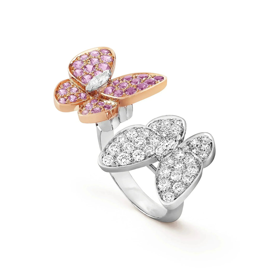 TimiTWIN BUTTERFLY DIAMOND RING